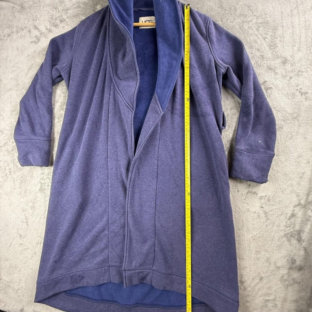 UGG Robe Womens Small Blue Plush Fleece Lined Lounge Bath Wrap Cozy UA4101W - Picture 6 of 15